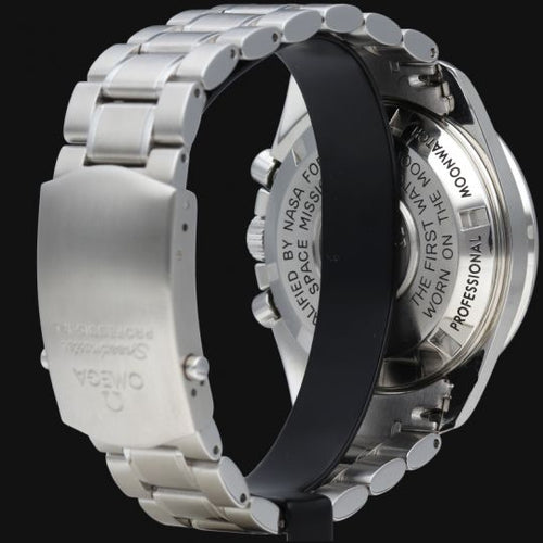 Montre Omega Speedmaster Moonwatch - Montre chronographe 42 mm en acier 58 Facettes MT43359