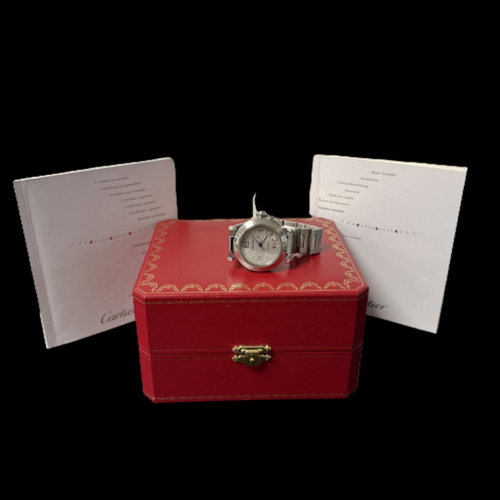 Montre Cartier Pasha - Montre automatique 35 mm en acier 58 Facettes MT42868