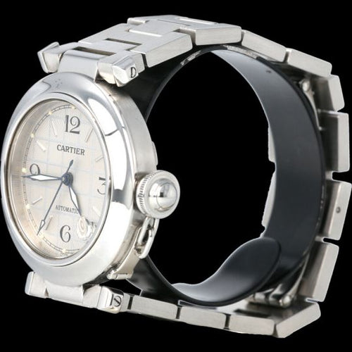 Montre Cartier Pasha - Montre automatique 35 mm en acier 58 Facettes MT42868