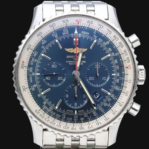 Montre Breitling Navitimer B01 - Montre chronographe 46 mm en acier 58 Facettes MT43429