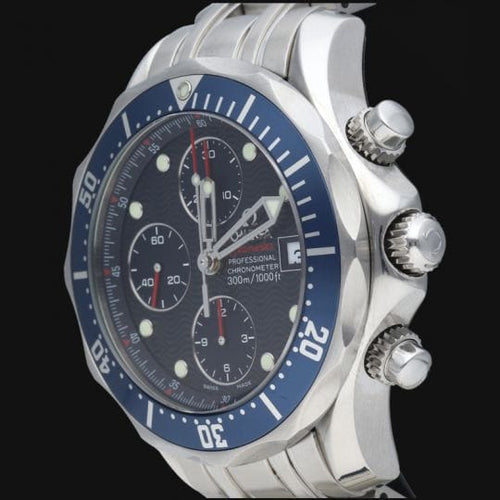 Montre Omega Seamaster Diver 300M - Montre chronographe en acier 58 Facettes MT43657