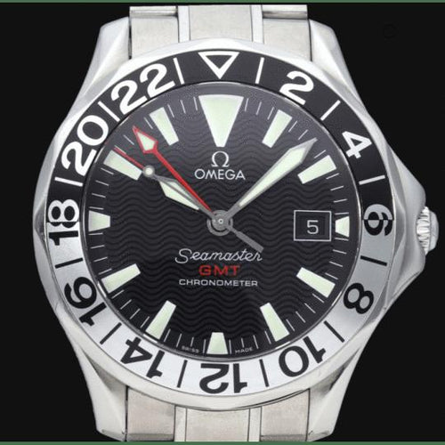 Montre Omega Seamaster Diver 300M GMT - Montre homme en acier 58 Facettes MT43660