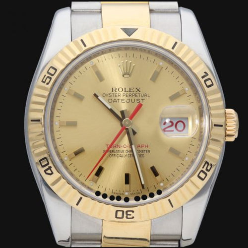 Montre Rolex Datejust Turn-O-Graph - Montre automatique 36 mm en or jaune et acier 58 Facettes MT43257