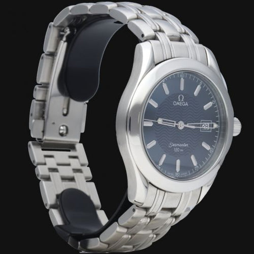 Montre Omega Seamaster 120M - Montre homme en acier, cadran bleu 58 Facettes MT43927