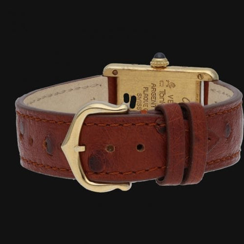 Montre Cartier Tank Vermeil - Montre femme à quartz plaquée or 58 Facettes MT43488