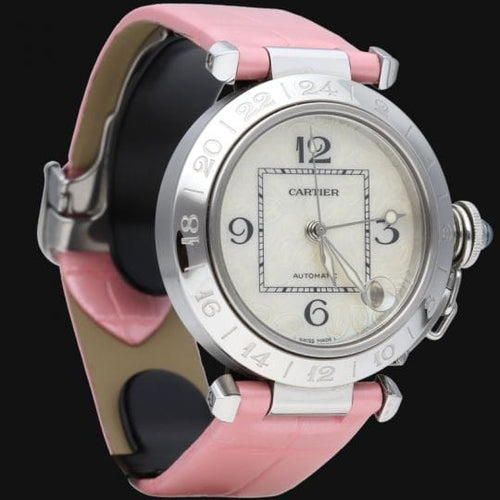 Montre Cartier Pasha C - Montre automatique 35 mm en acier 58 Facettes MT43625