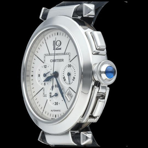 Montre Cartier Pasha - Montre chronographe automatique en acier 42 mm 58 Facettes MT44021