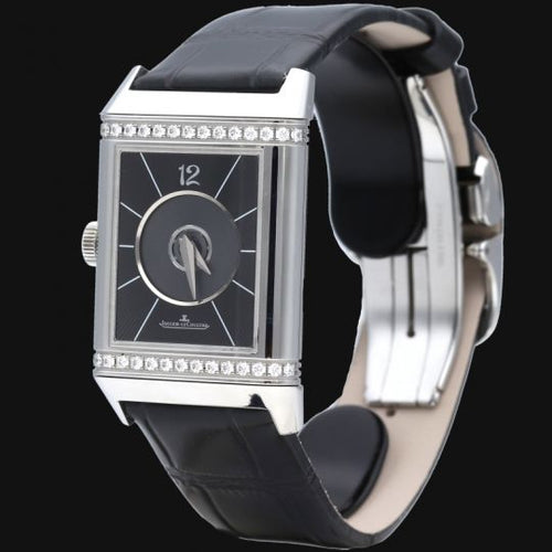 Montre Jaeger-LeCoultre Reverso - Montre Classic Medium Duetto en acier 58 Facettes MT43592