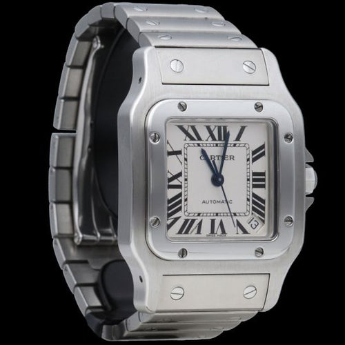 Montre Cartier Santos Galbée XL - Montre automatique femme en acier 58 Facettes MT44079