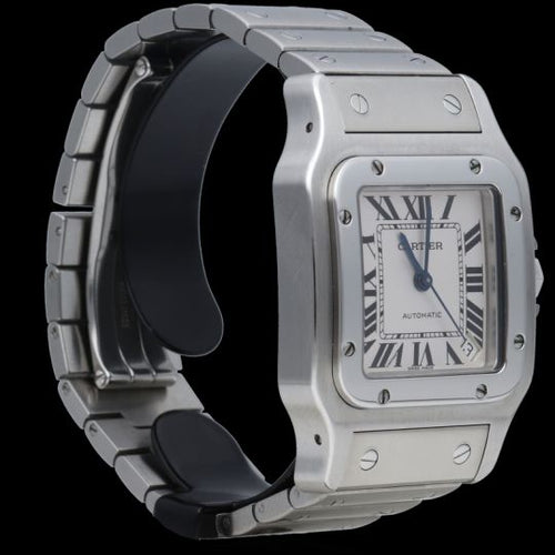 Montre Cartier Santos Galbée XL - Montre automatique femme en acier 58 Facettes MT44079