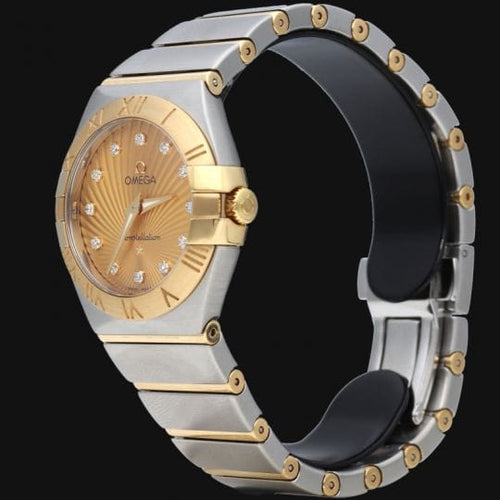 Montre Omega Constellation - Montre femme 27 mm en or jaune et acier 58 Facettes MT43994
