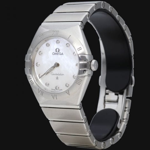 Montre Omega Constellation - Montre femme 28 mm en acier 58 Facettes MT43989