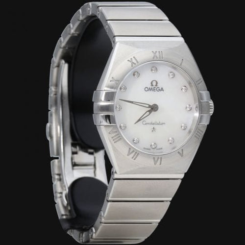 Montre Omega Constellation - Montre femme 28 mm en acier 58 Facettes MT43989