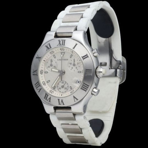 Montre Cartier Must 21 Chronoscaph - Montre quartz homme en acier 58 Facettes MT44232