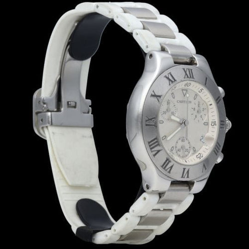 Montre Cartier Must 21 Chronoscaph - Montre quartz homme en acier 58 Facettes MT44232