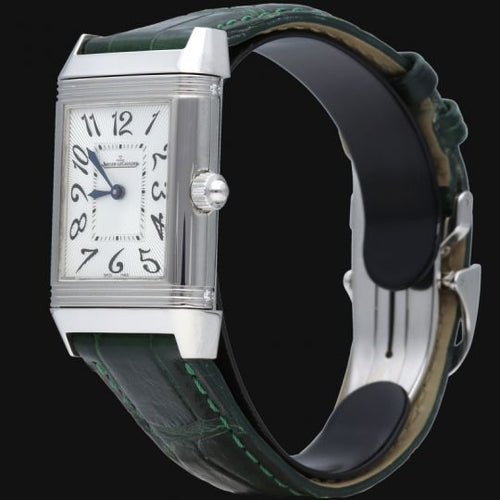 Montre Jaeger-LeCoultre Reverso Classic - Montre Medium Duetto en acier 58 Facettes MT44186