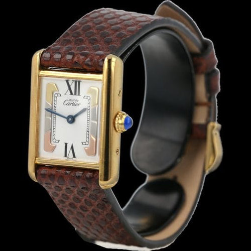 Montre Cartier Tank Vermeil - Montre femme à quartz plaqué or 58 Facettes MT43332