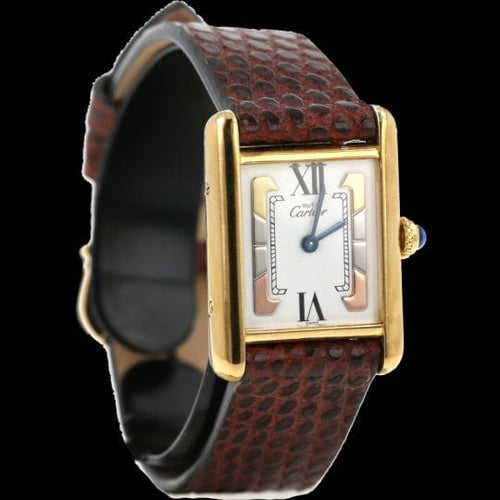 Montre Cartier Tank Vermeil - Montre femme à quartz plaqué or 58 Facettes MT43332