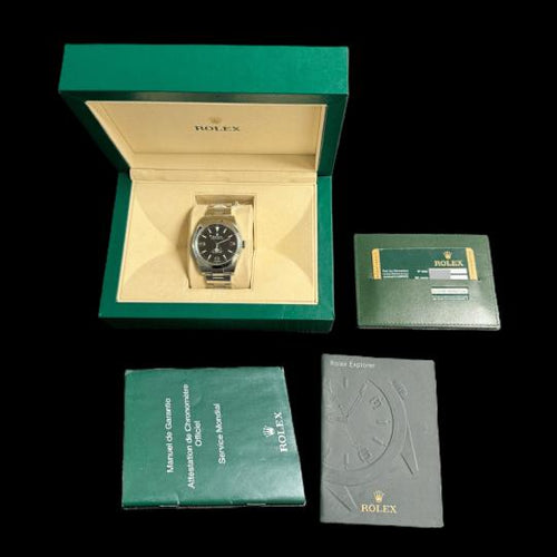 Montre Rolex Explorer - Montre automatique homme/femme en acier 39 mm 58 Facettes MT44155
