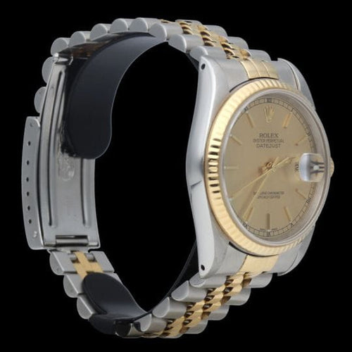 Montre Rolex Datejust 36 - Montre en or jaune 18K et acier 58 Facettes MT44129