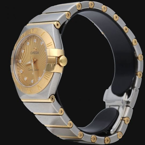 Montre Omega Constellation - Montre femme 27 mm en or jaune et acier 58 Facettes MT43993
