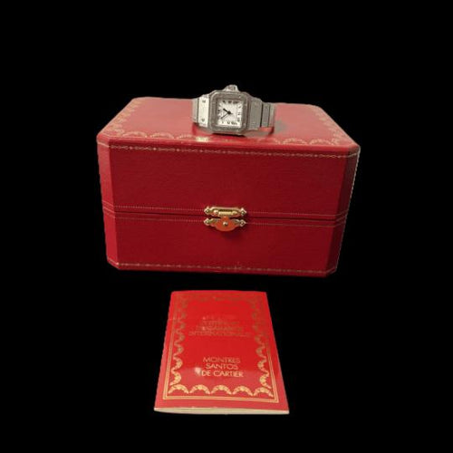 Montre Cartier Santos - Montre femme en acier 23 mm 58 Facettes MT44282