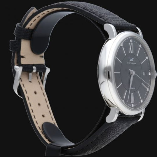 Montre IWC Portofino - Montre automatique 37 mm en acier 58 Facettes MT43608