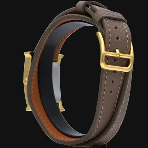 Montre Hermès Heure H - Montre femme à quartz 25 mm plaquée or 58 Facettes MT43495