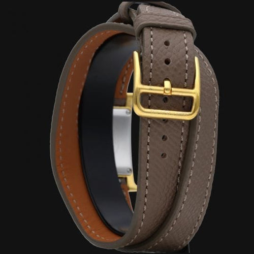 Montre Hermès Heure H - Montre femme à quartz 25 mm plaquée or 58 Facettes MT43495