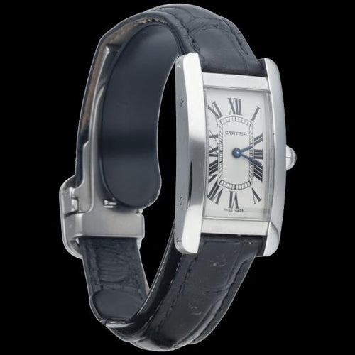 Montre Cartier Tank Américaine PM - Montre femme en acier 58 Facettes MT44134
