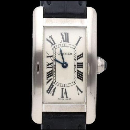 Montre Cartier Tank Américaine - Montre femme en or blanc quartz 58 Facettes MT44190