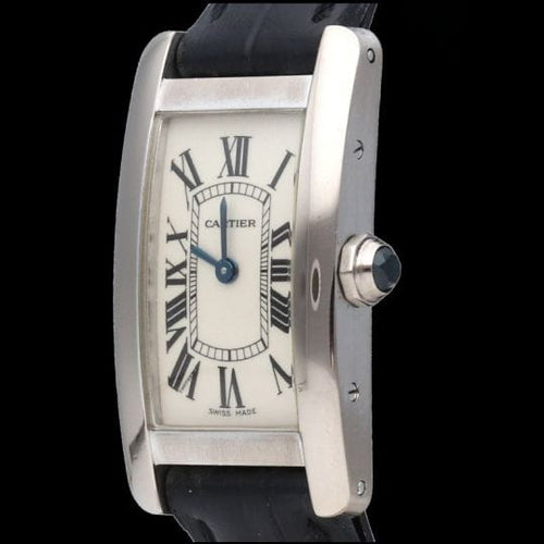 Montre Cartier Tank Américaine - Montre femme en or blanc quartz 58 Facettes MT44190