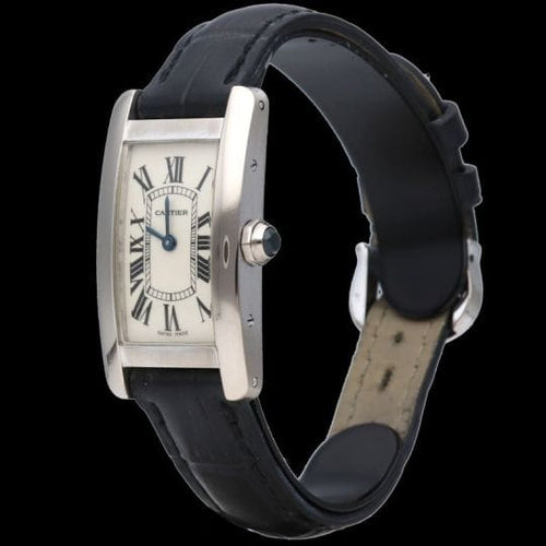 Montre Cartier Tank Américaine - Montre femme en or blanc quartz 58 Facettes MT44190
