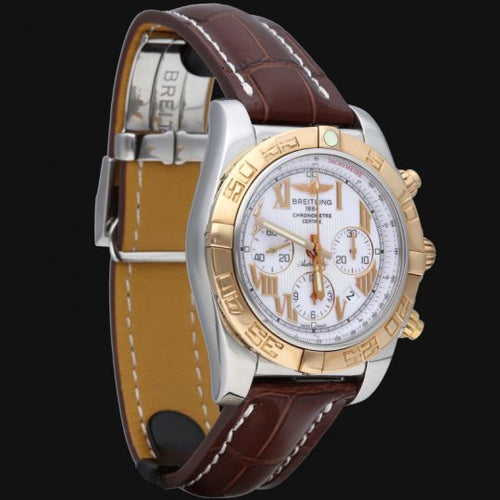 Montre Breitling Chronomat 44 B01 - Montre chronographe en or rose et acier 58 Facettes MT43474