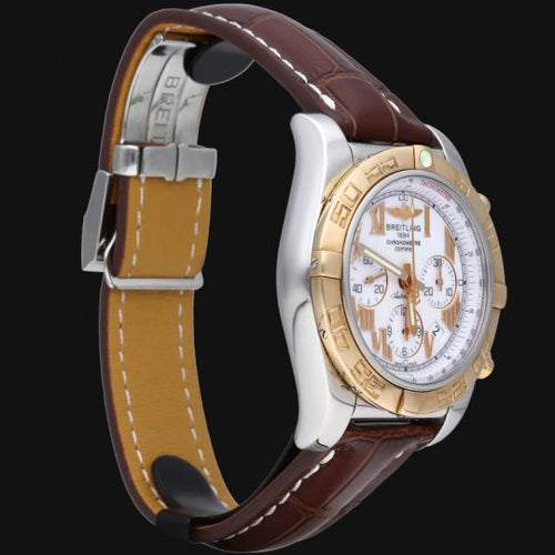 Montre Breitling Chronomat 44 B01 - Montre chronographe en or rose et acier 58 Facettes MT43474