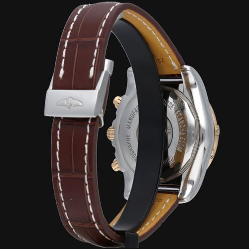 Montre Breitling Chronomat 44 B01 - Montre chronographe en or rose et acier 58 Facettes MT43474