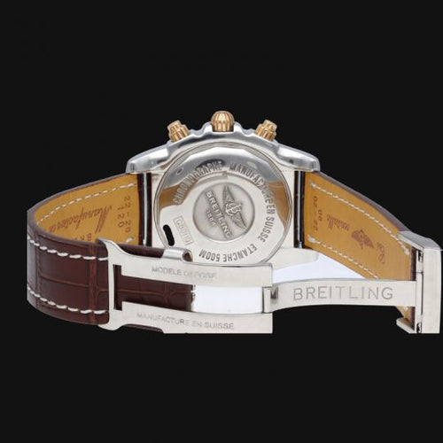 Montre Breitling Chronomat 44 B01 - Montre chronographe en or rose et acier 58 Facettes MT43474