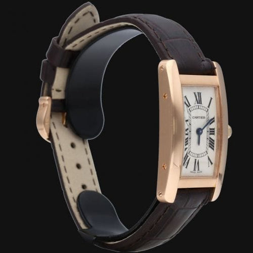 Montre Cartier Tank Américaine - Montre femme en or rose 58 Facettes MT44218