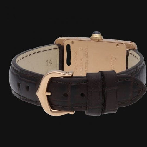 Montre Cartier Tank Américaine - Montre femme en or rose 58 Facettes MT44218