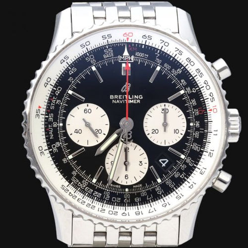 Montre Breitling Navitimer B01 - Montre chronographe 43 mm en acier 58 Facettes MT43430