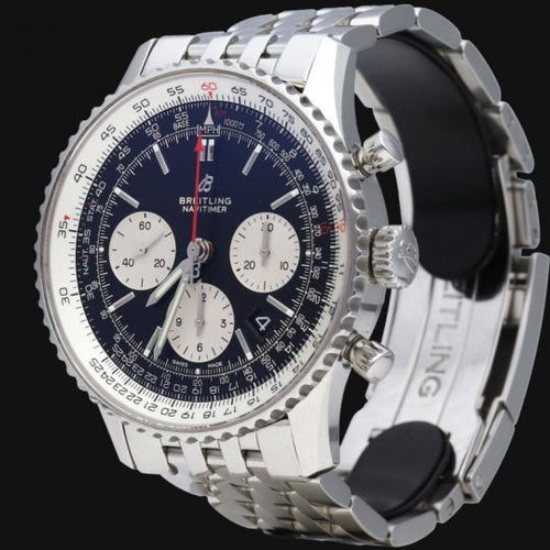 Montre Breitling Navitimer B01 - Montre chronographe 43 mm en acier 58 Facettes MT43430