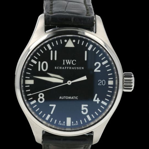 Montre IWC Pilot - Montre automatique mid-size en acier 34 mm 58 Facettes MT43603