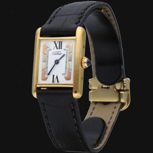 Montre Cartier Tank - Montre vermeil à quartz 58 Facettes MT44374