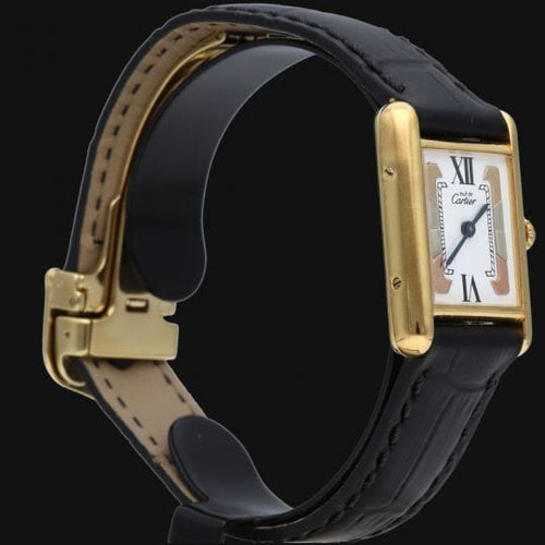 Montre Cartier Tank - Montre vermeil à quartz 58 Facettes MT44374