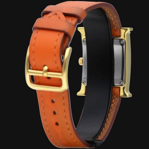 Montre Hermès Heure H - Montre femme quartz plaqué or 21 mm 58 Facettes MT43551