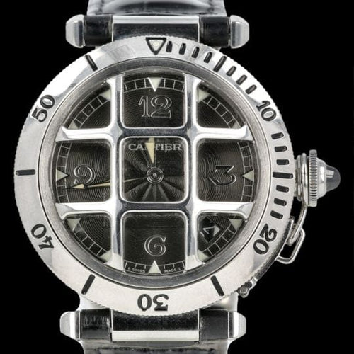 Montre Cartier Pasha - Montre automatique 38 mm en acier 58 Facettes MT44199