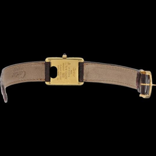 Montre Cartier Tank Vermeil - Montre femme à mouvement manuel 58 Facettes MT42291
