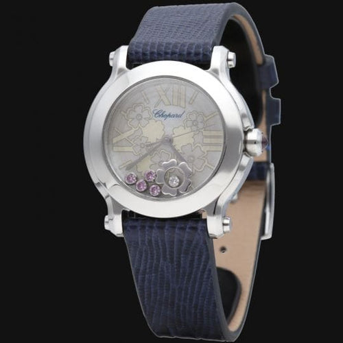 Montre Chopard Happy Sport - Montre Happy Sport Flower femme 30 mm 58 Facettes MT43565