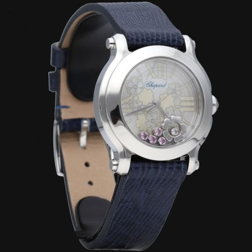 Montre Chopard Happy Sport - Montre Happy Sport Flower femme 30 mm 58 Facettes MT43565