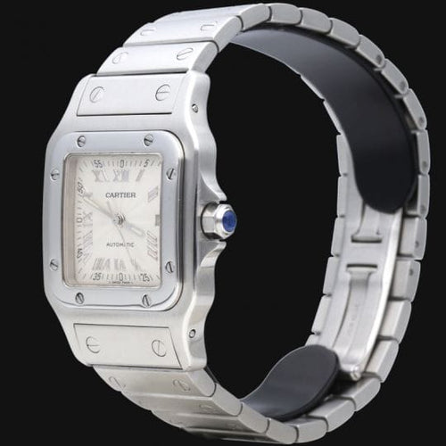 Montre Cartier Santos Galbée - Montre femme automatique en acier 29 mm 58 Facettes MT43424